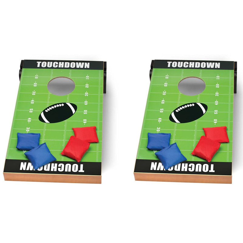 Meridian Point Football Cornhole Board Toss Game & Reviews Wayfair
